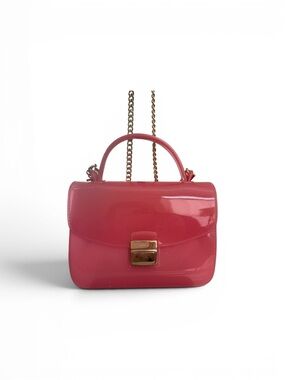 Furla Red Crossbody Patent Leather Bag